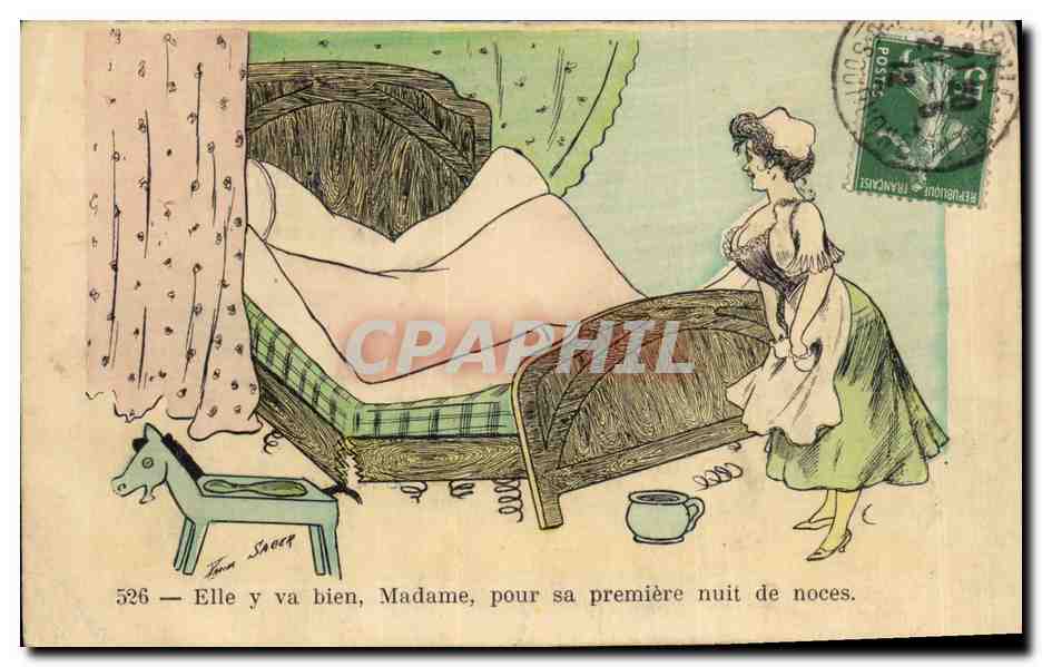 Nuit de noces — Sujet humoristique — Éditeur Ina Shepp, n° 526