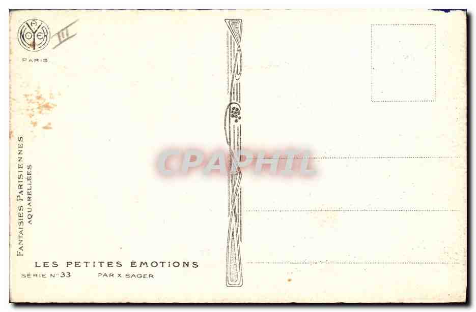 CPA Fantaisie Illustrateur Sager Femme Anges La surprise  — Rückseite