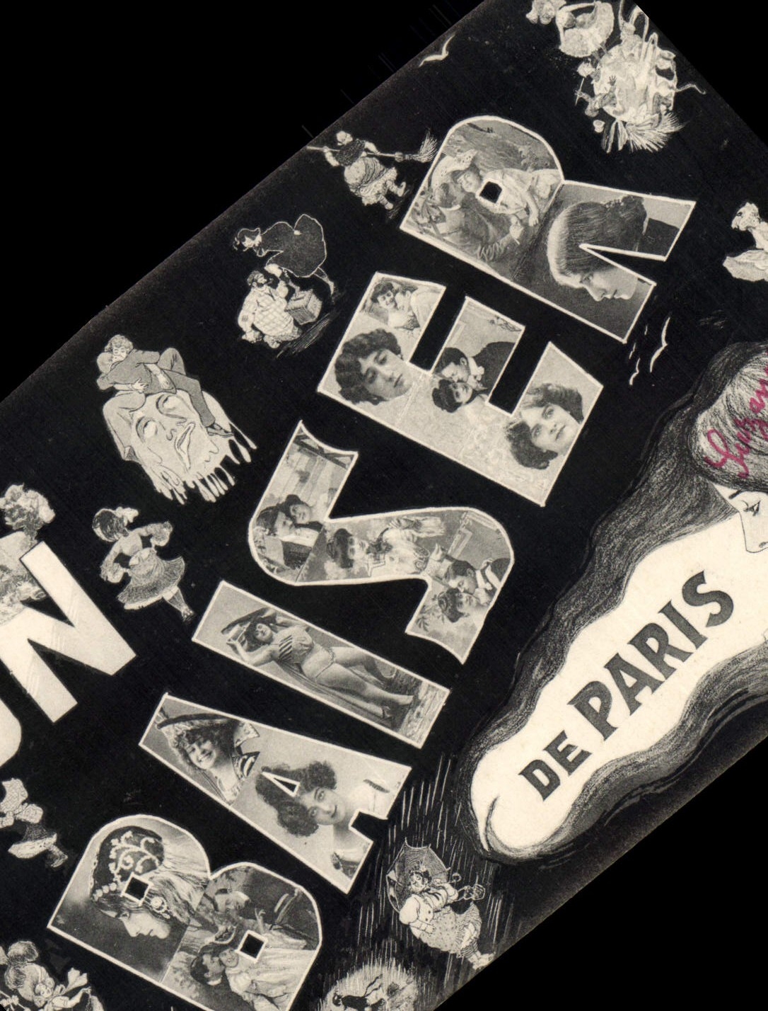 CPA Fantaisie Illustrateur Femmes Baiser de Paris 