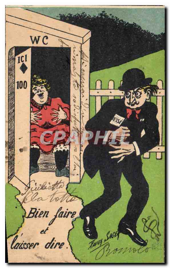 CPA Fantaisie Illustrateur Sager Bien faire et laisser dire