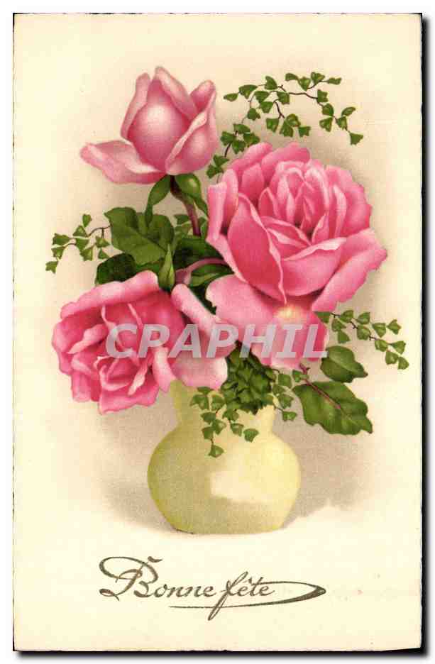 CPA Fantaisie Fleurs 