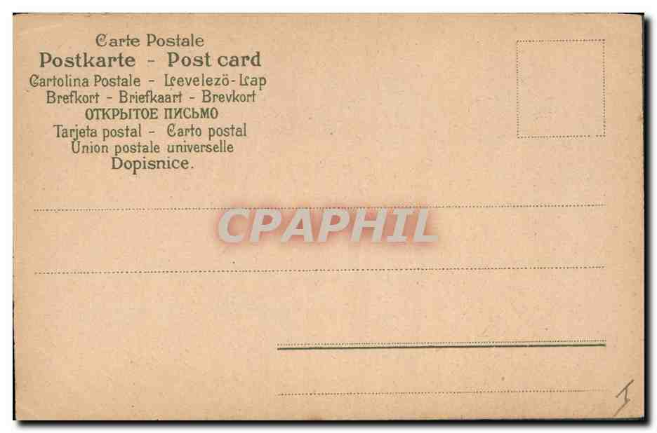 CPA Fantaisie Fleurs  — Verso