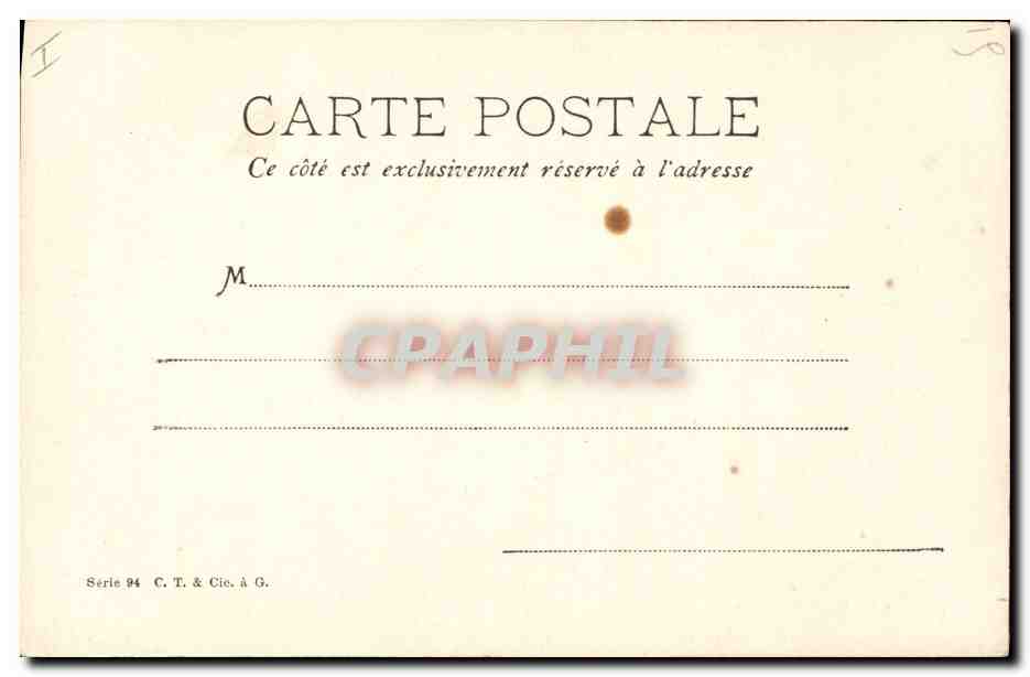 CPA Fantaisie Fleurs  — Verso