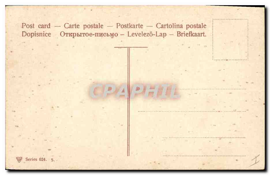 CPA Fantaisie Fleurs  — Back