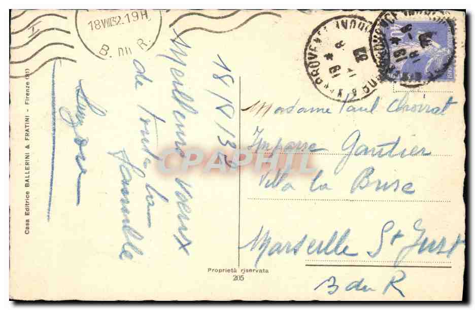 CPA Fantaisie Fleurs  — Verso