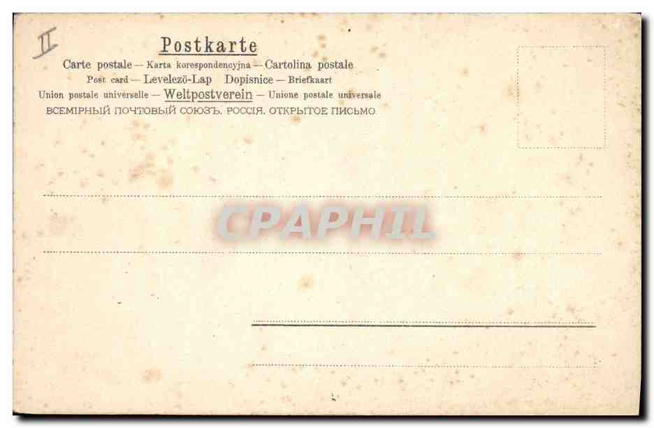 CPA Fantaisie Fleurs  — Rückseite