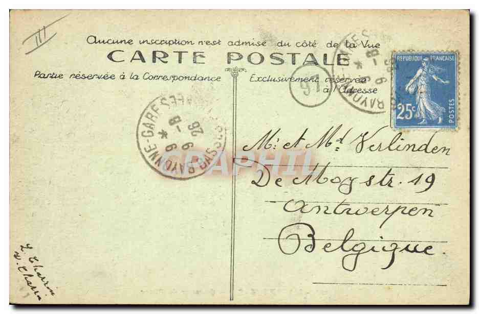 CPA Biarritz Quartier du Phare  — Rückseite
