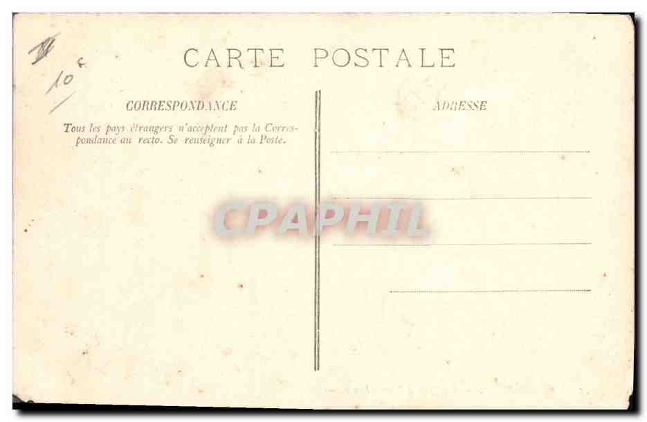CPA Phare Le Treport La jetee a maree haute  — Rückseite