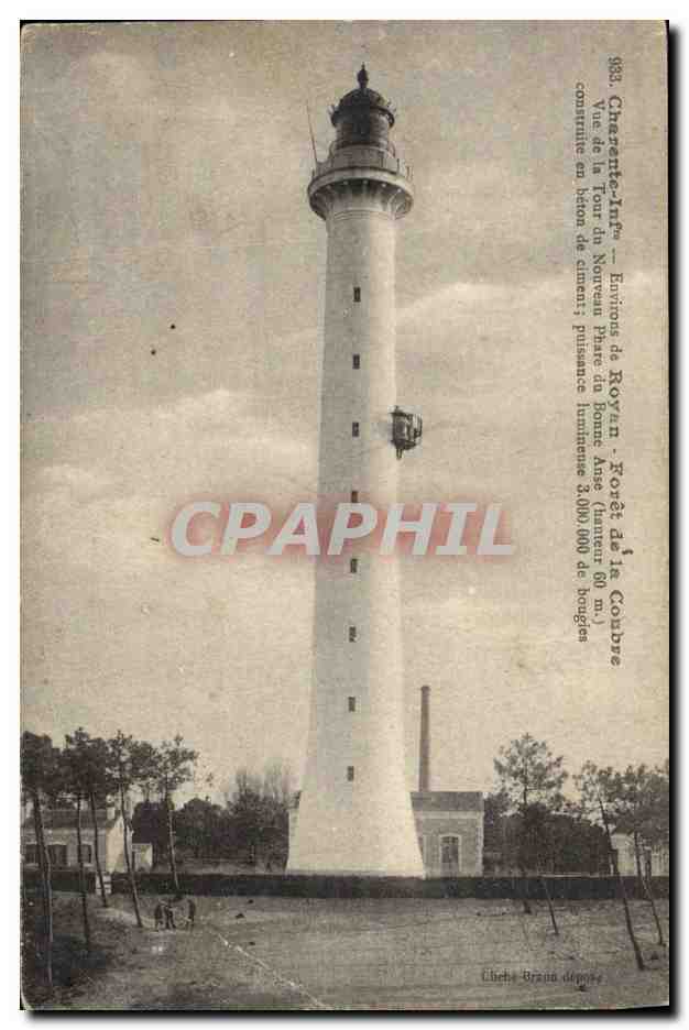 CPA Phare Environs de Royan Foret de la Coubre Vue de la tour du nouveau phare du Bonne Anse