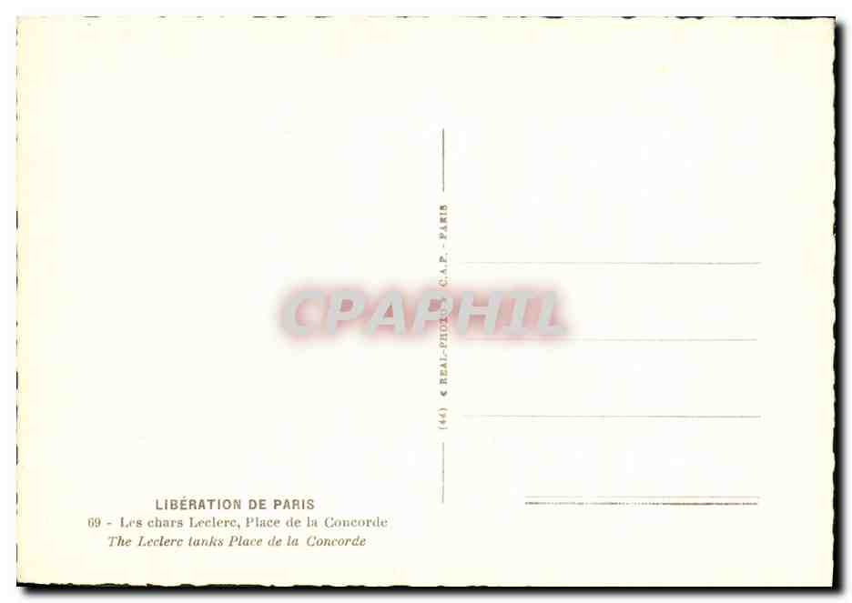 Libération de Paris — Les chars Leclerc, Place de la Concorde — C.A.P. Paris, n° 69 — Reverso