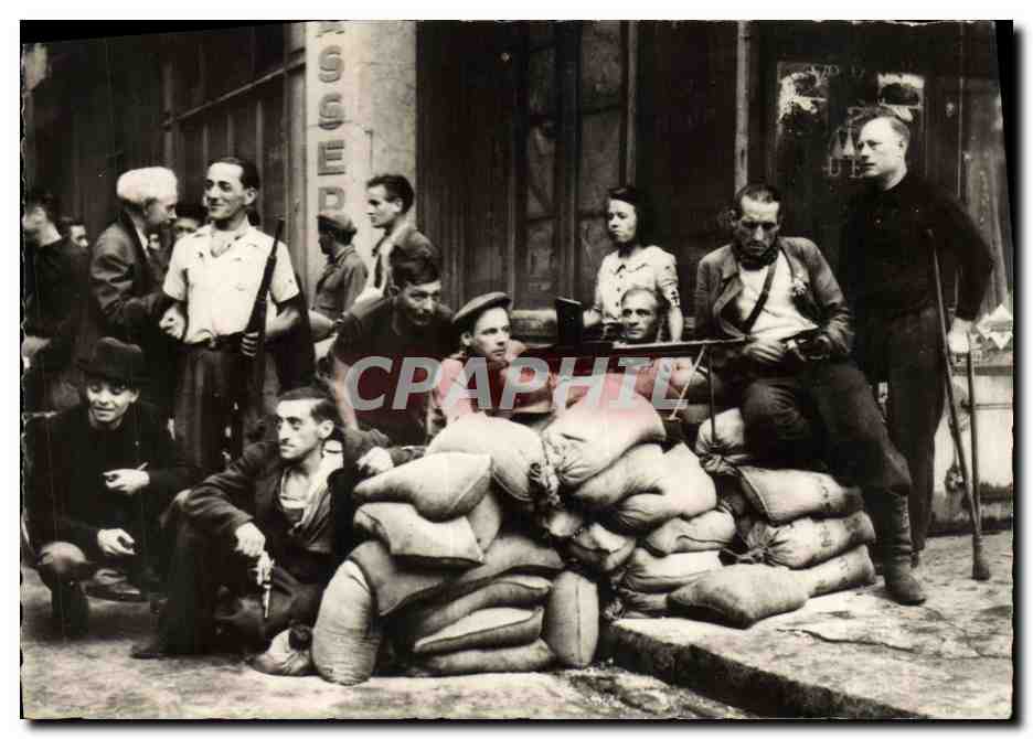 Barricade au quartier de la Cité — Libération de Paris — Photo-Press-Libération (44)