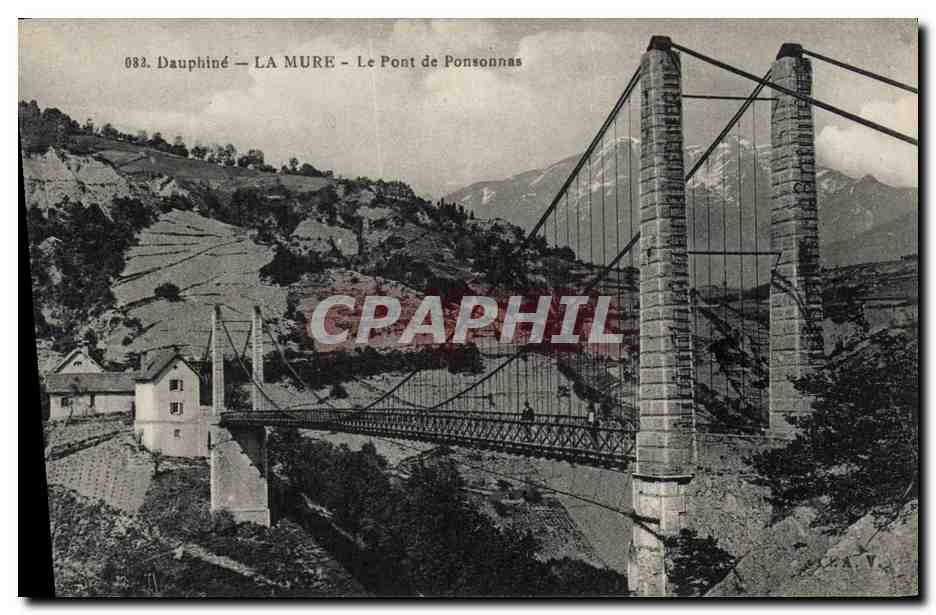 CPA Pont de Ponsonnas La Mure Dauphine