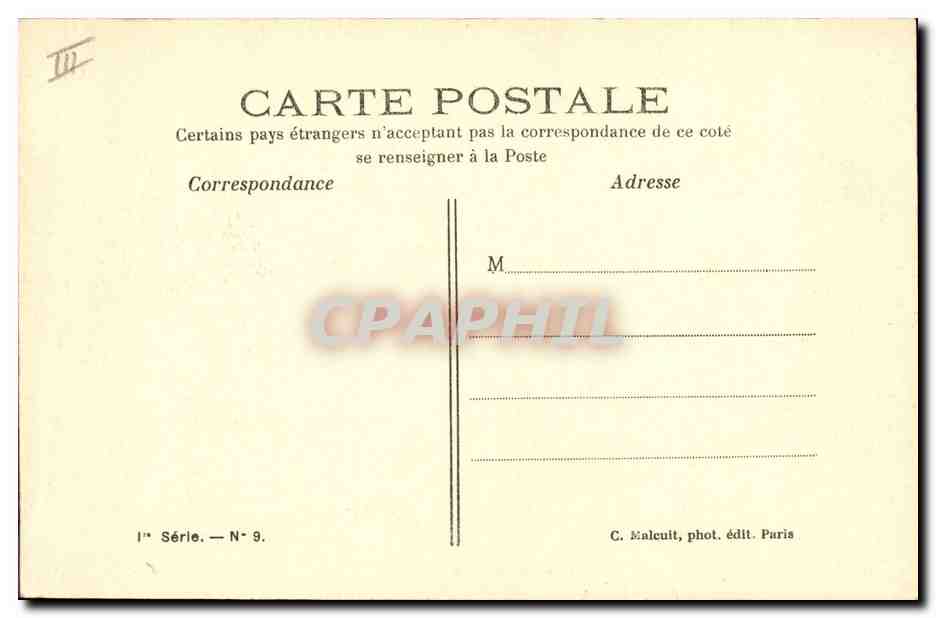 CPA Folklore Deux commeres — Verso