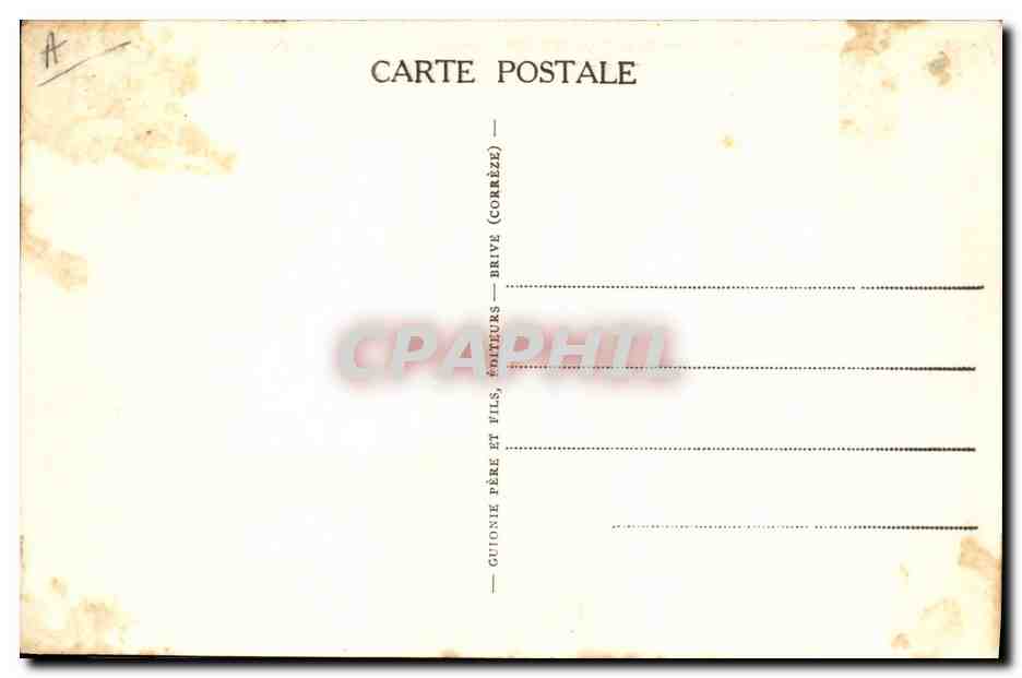 CPA Folklore Types du Centre Paysans et paysannes devidant de la laine — Verso