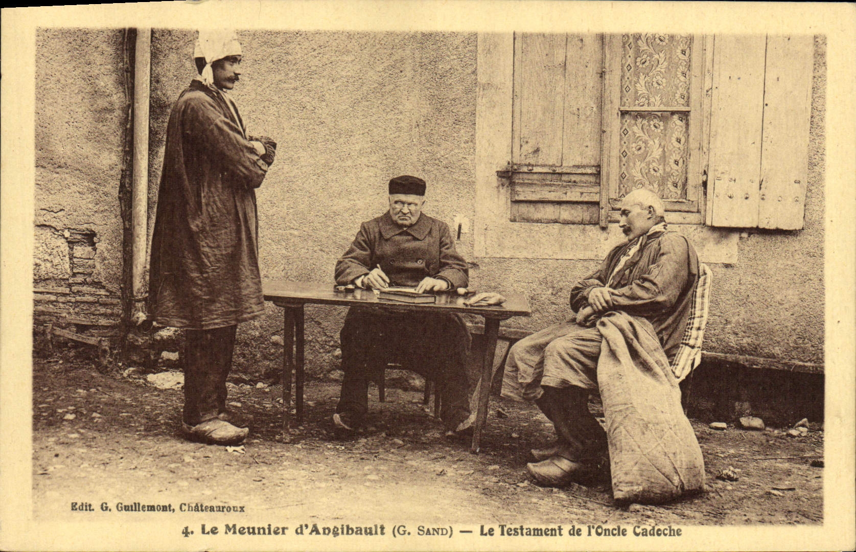 CPA Folklore Le meunier d'Angibault Le testament de l'oncle Cadoche