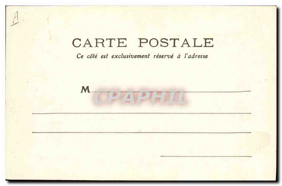 CPA Folklore Paysage du Centre Vaches — Verso