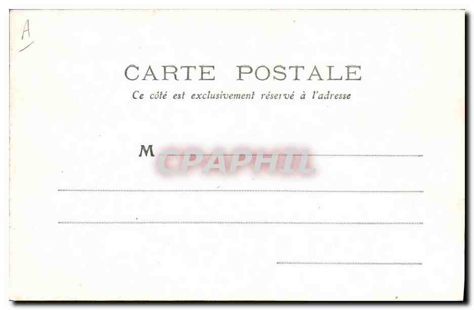 CPA Folklore Paysage du Centre Un paturage Moutons Berger — Verso
