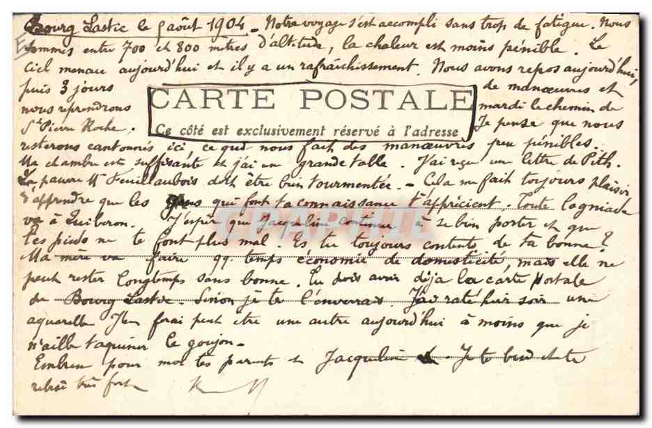 CPA Folklore Paysan du Centre Retour des champs TOP — Verso