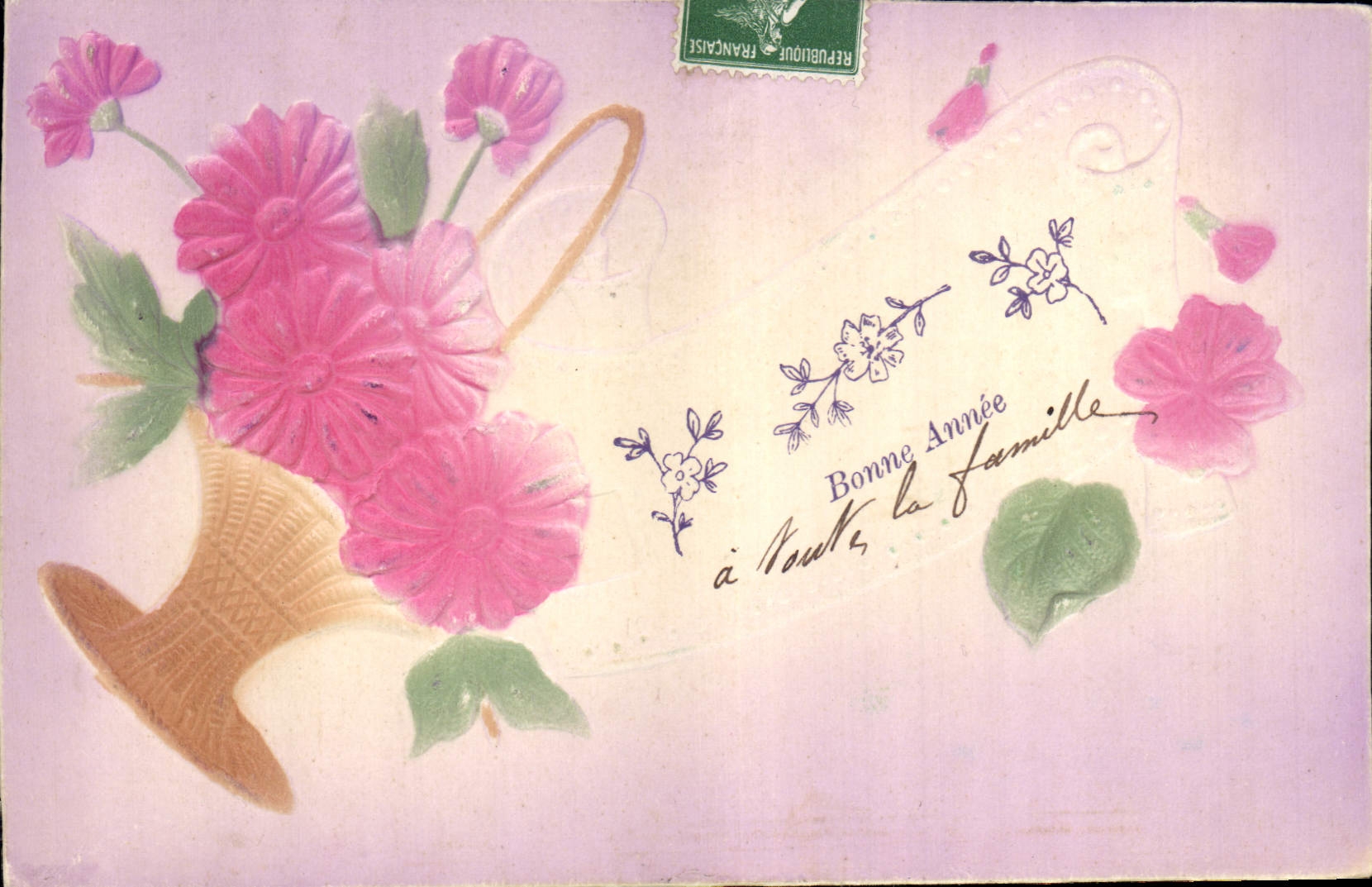 CPA Fantaisie Fleurs 