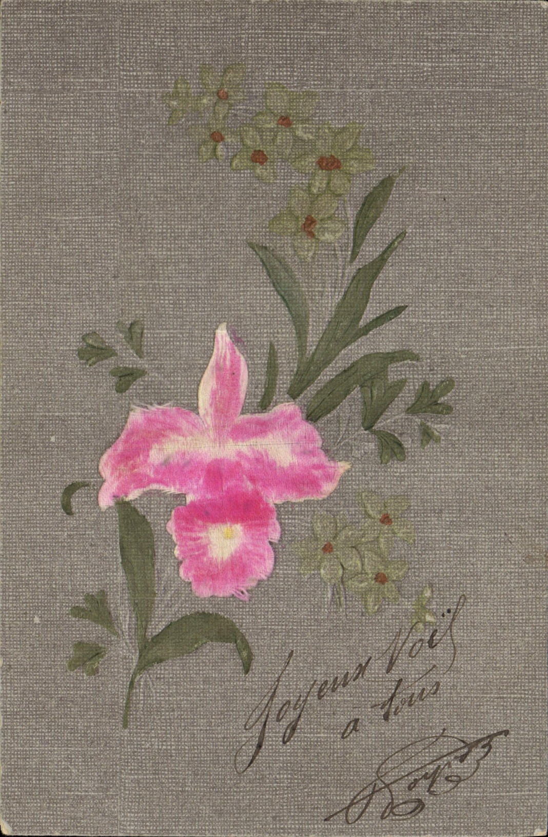 CPA Fantaisie Fleurs 