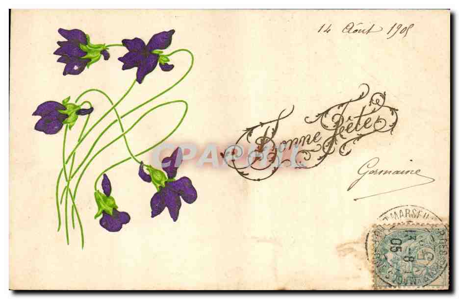 CPA Fantaisie Fleurs 