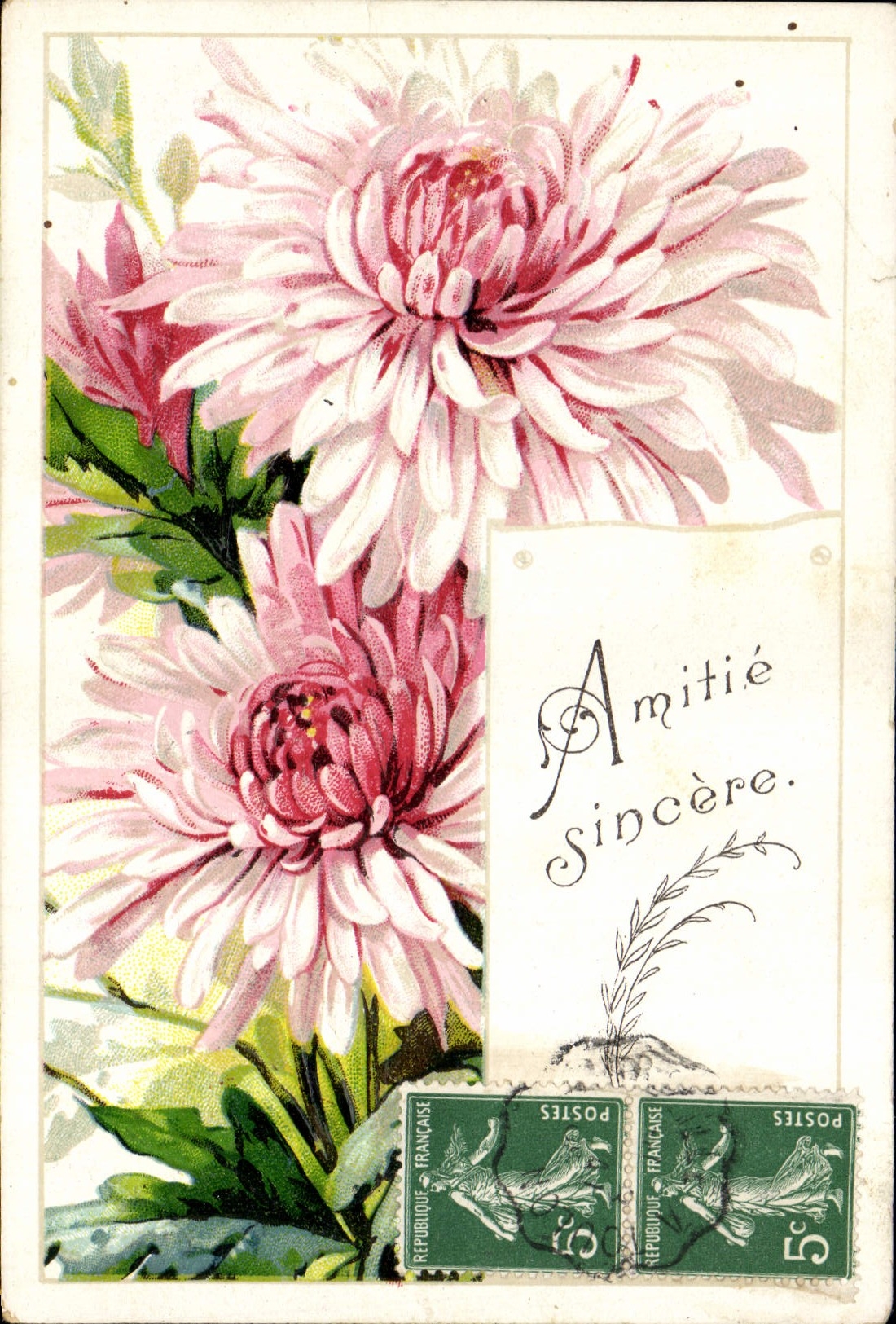 CPA Fantaisie Fleurs 