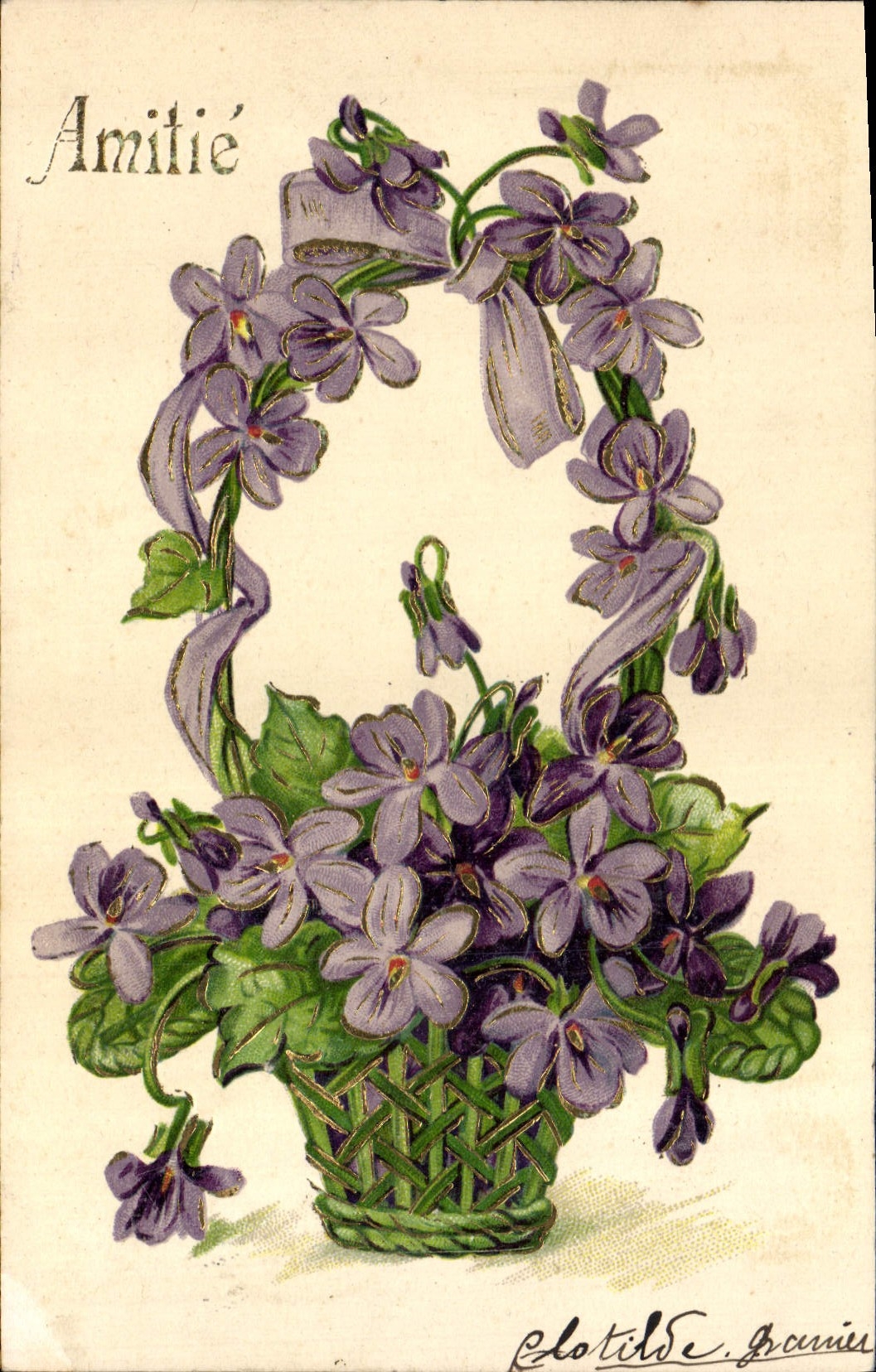 CPA Fantaisie Fleurs 