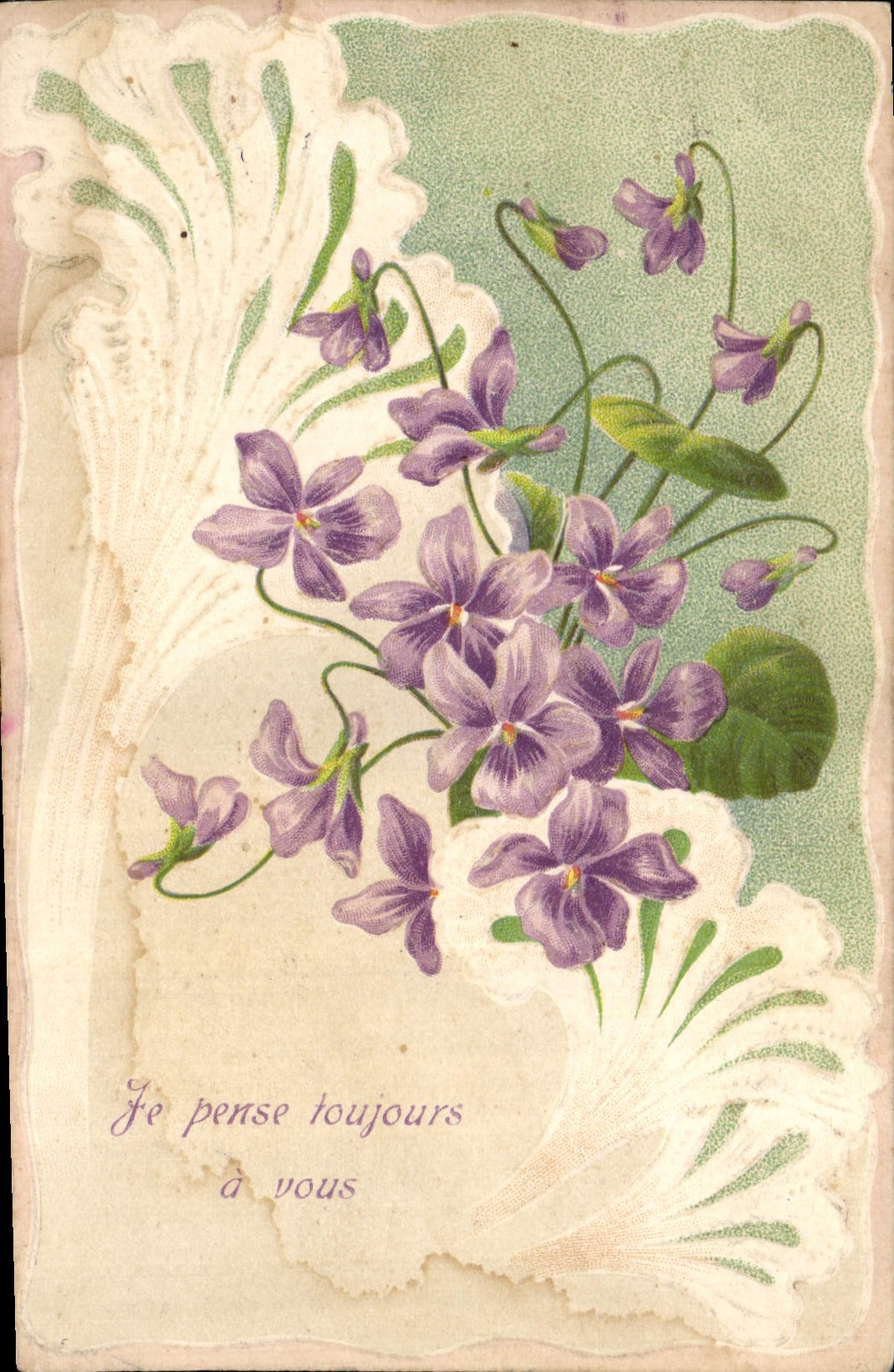 CPA Fantaisie Fleurs 