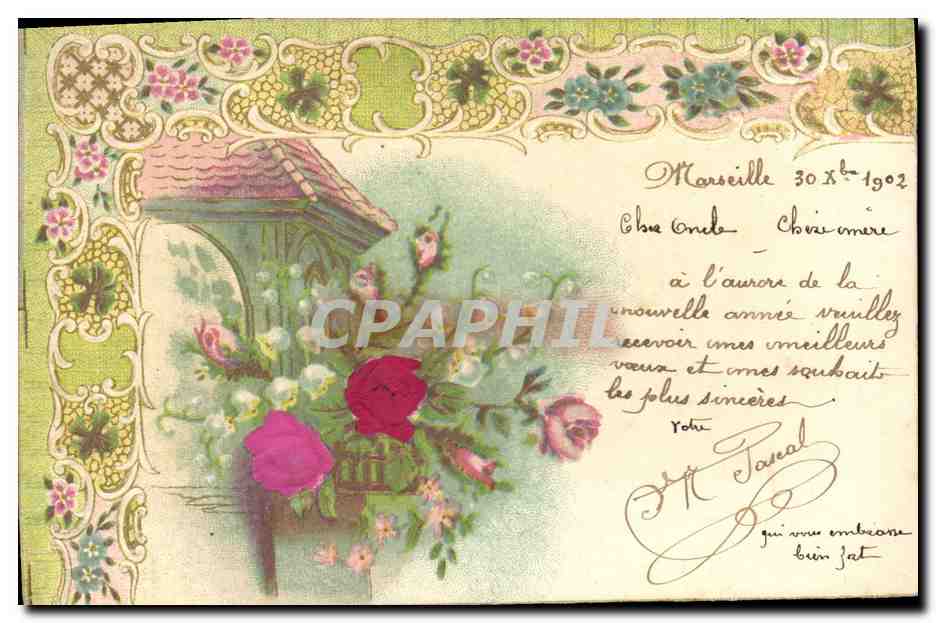 CPA Fantaisie Fleurs 