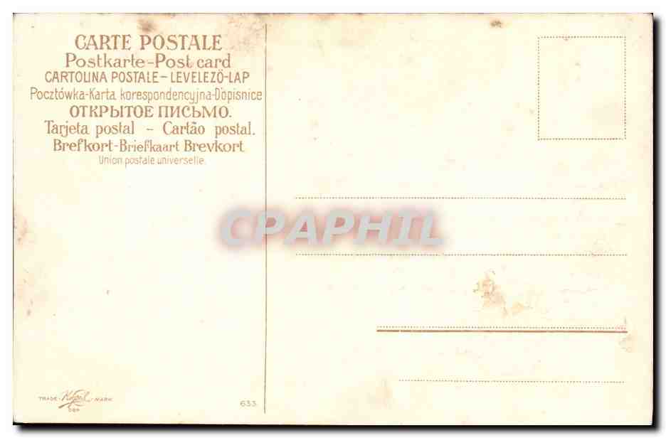 CPA Fantaisie Fleurs Automobile Colombe — Verso