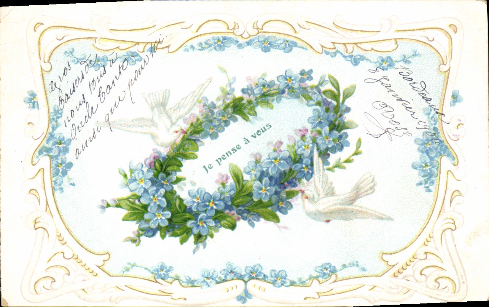 CPA Fantaisie Fleurs Colombes
