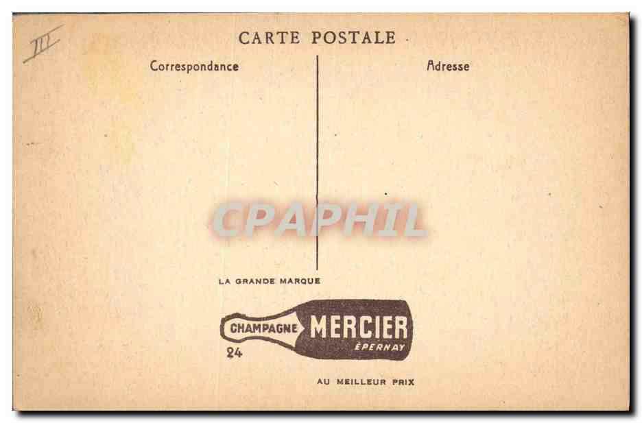 CPA Folklore Vin Vendange Champagne Mercier Epernay Un des celliers de fermentation  — Rückseite