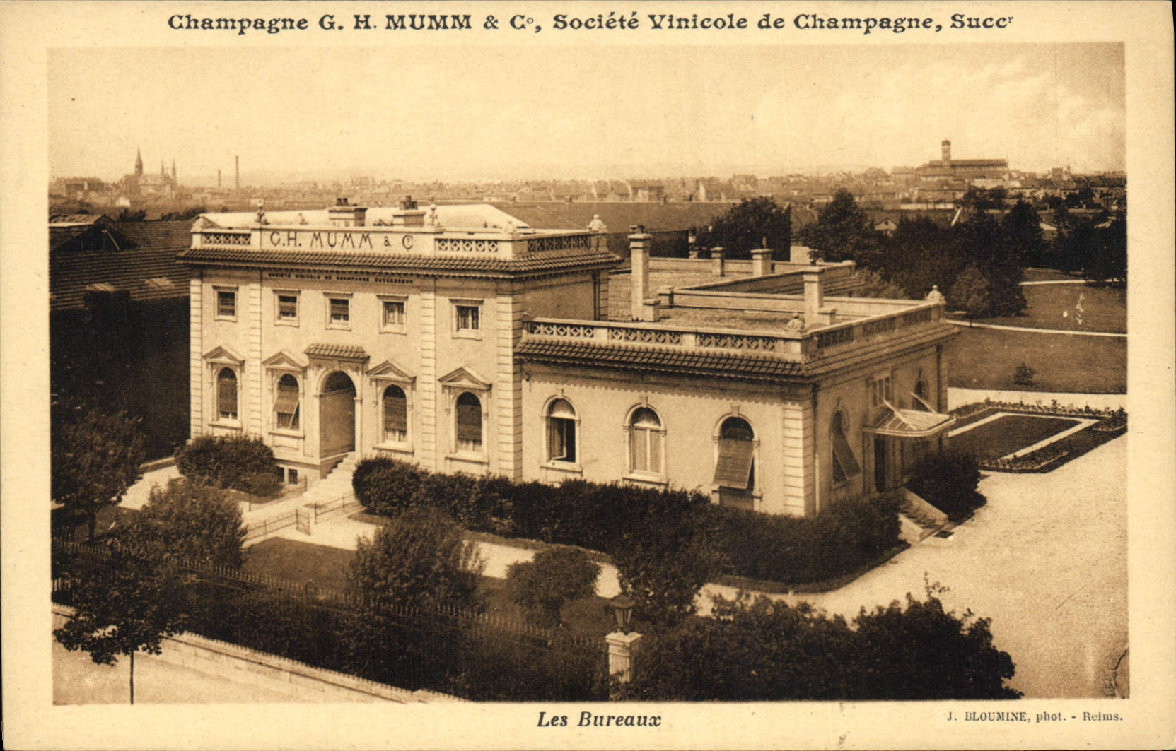 CPA Folklore Vin Vendange Champagne Mumm Les bureaux 