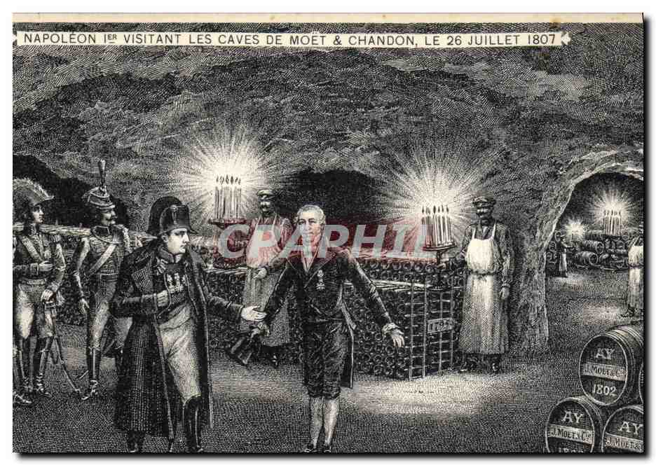 Napoléon Ier visitant les caves de Moët & Chandon, le 26 juillet 1807 — édition Moët & Chandon