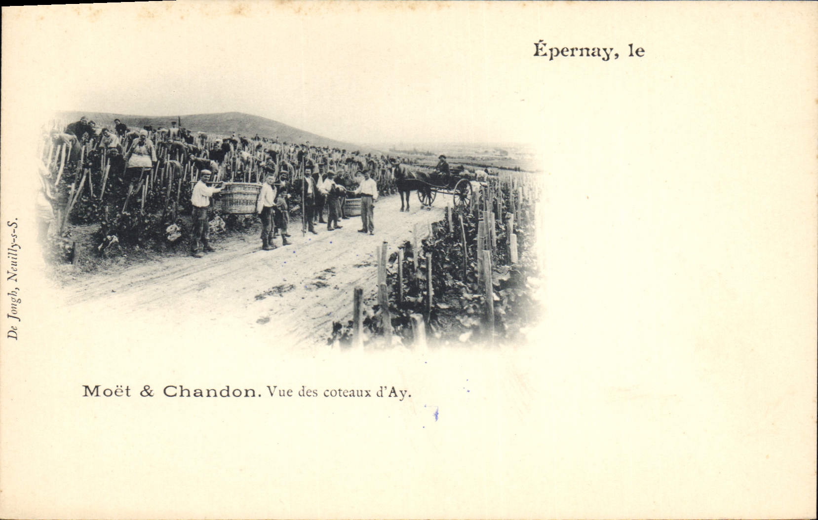 Épernay, le — Vue des coteaux d'Ay — Moët & Chandon, Dr. Jough, Neuilly-s.-S.