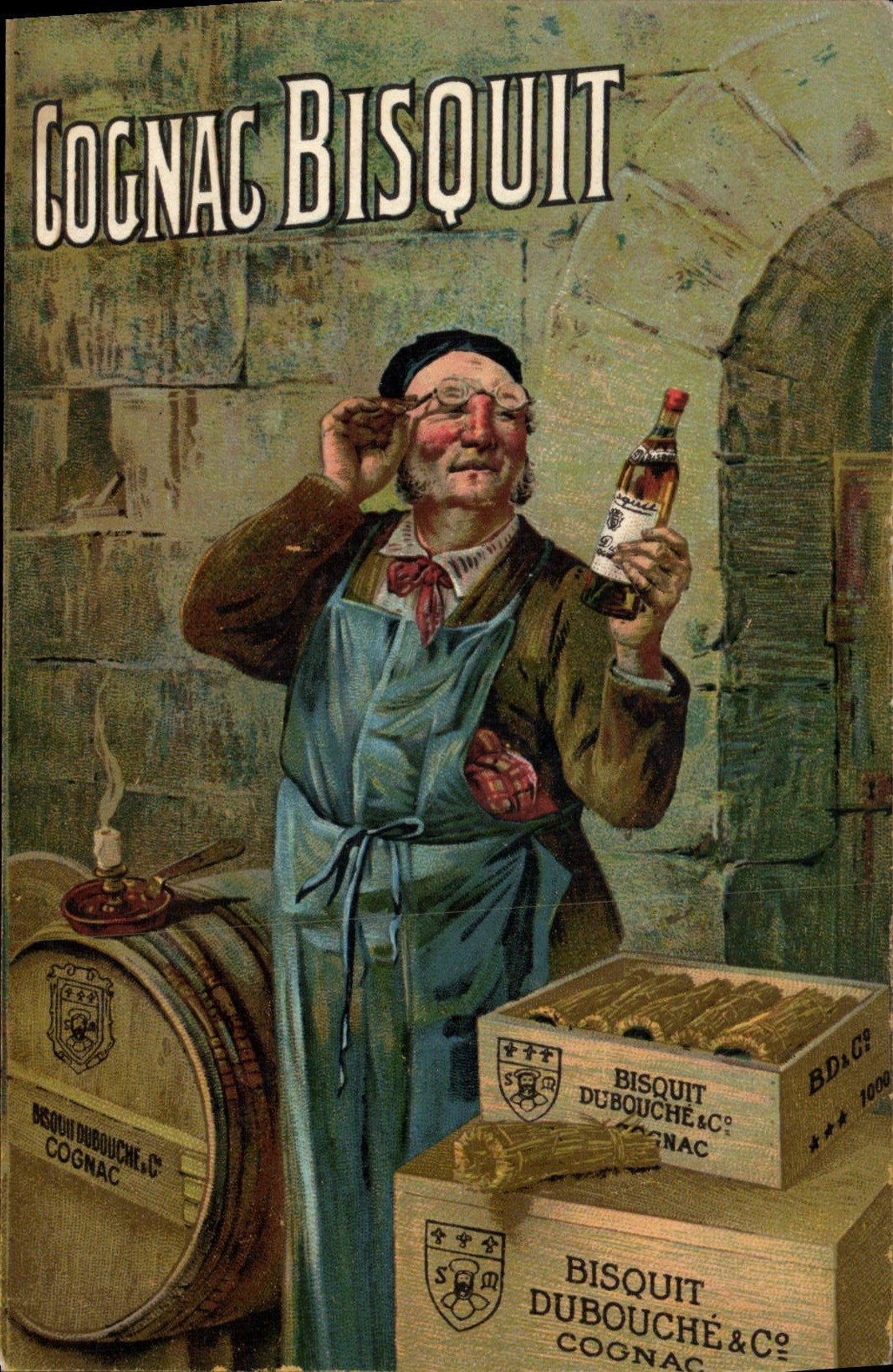CPA Publicite Cognac Bisquit 