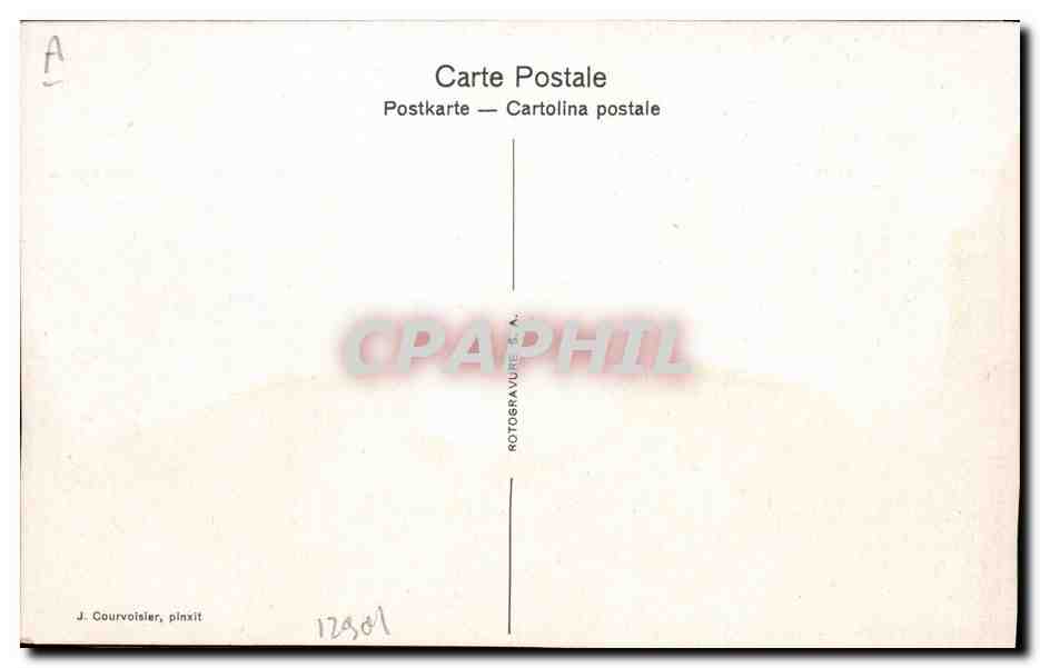 CPA Publicite Crayon Caran d'Ache  — Rückseite