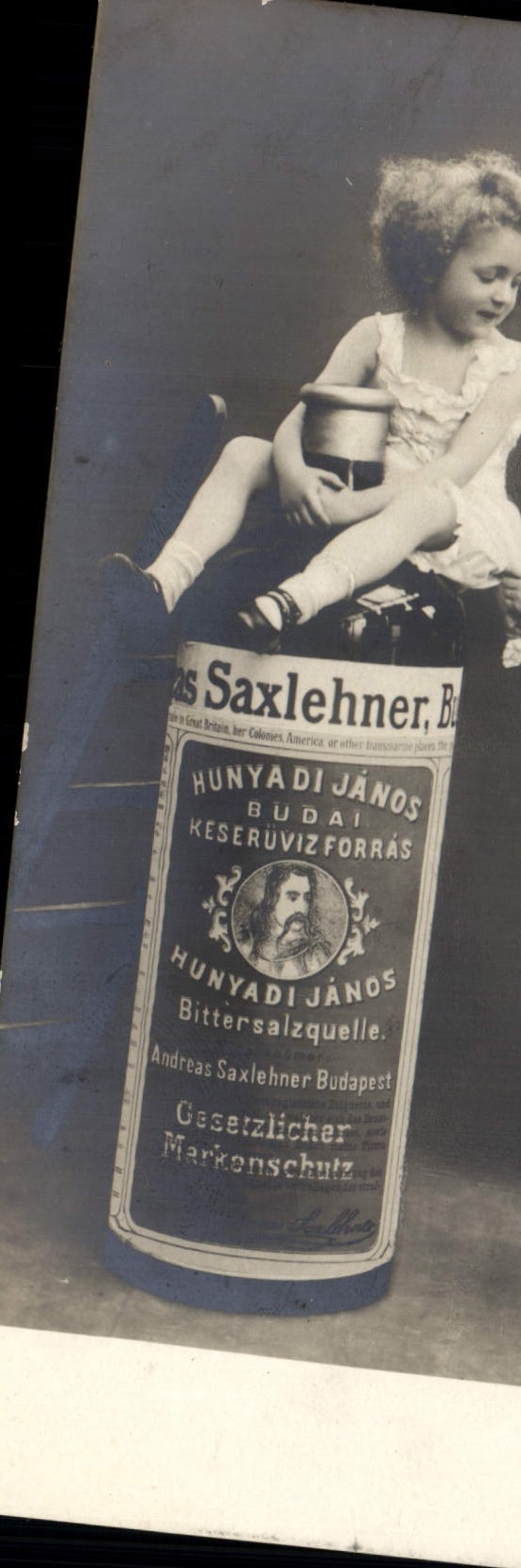 CPA Publicite Enfants Saxlehner 