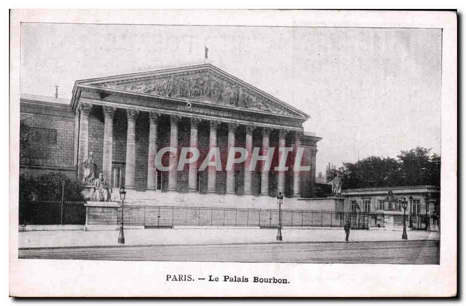 CPA Publicite Oriflamme Petrole de Luxe Paris Le Palais Bourbon 