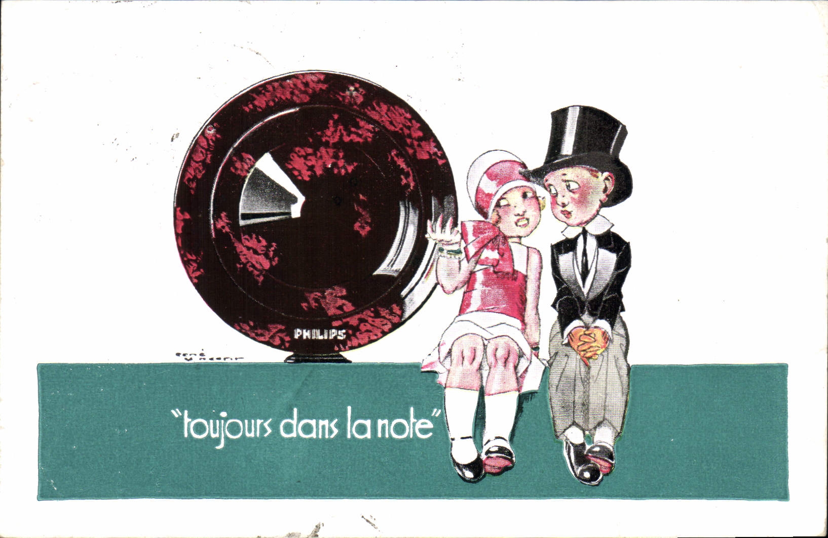 CPA Publicite Toujours dans la note Philips Enfants 