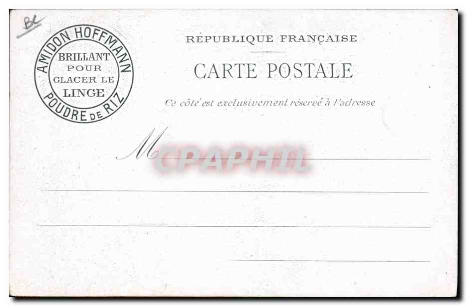 CPA Publicite Usse Amidon Hoffmann  — Rückseite