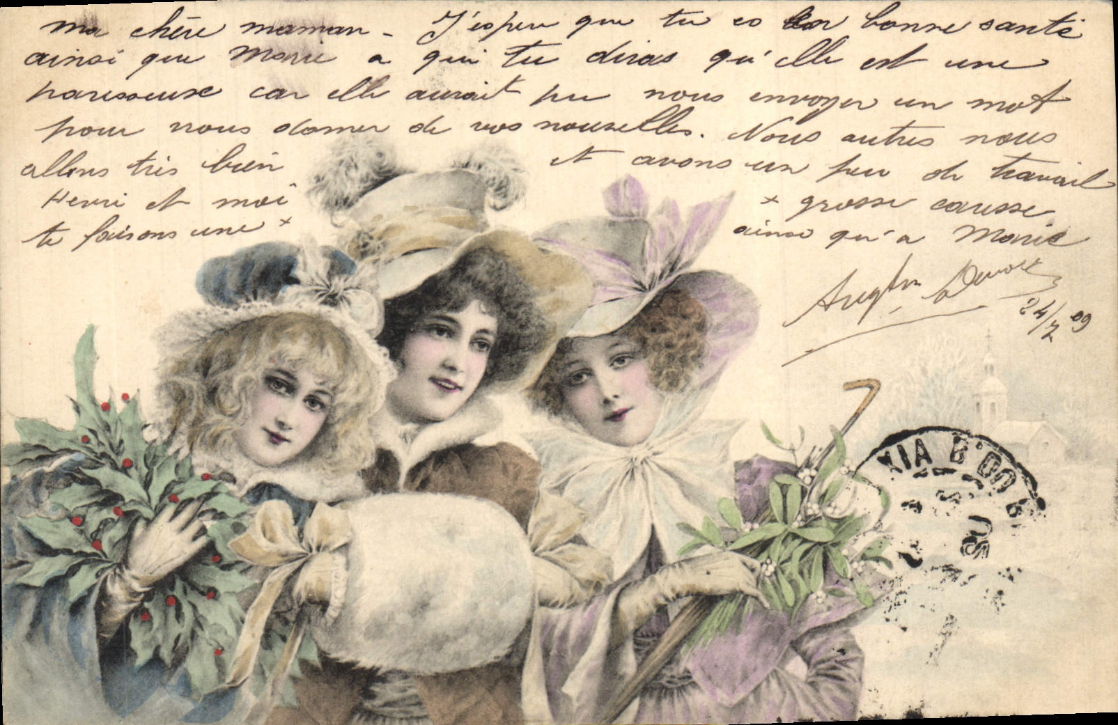 CPA Fantaisie Illustrateur Femems 
