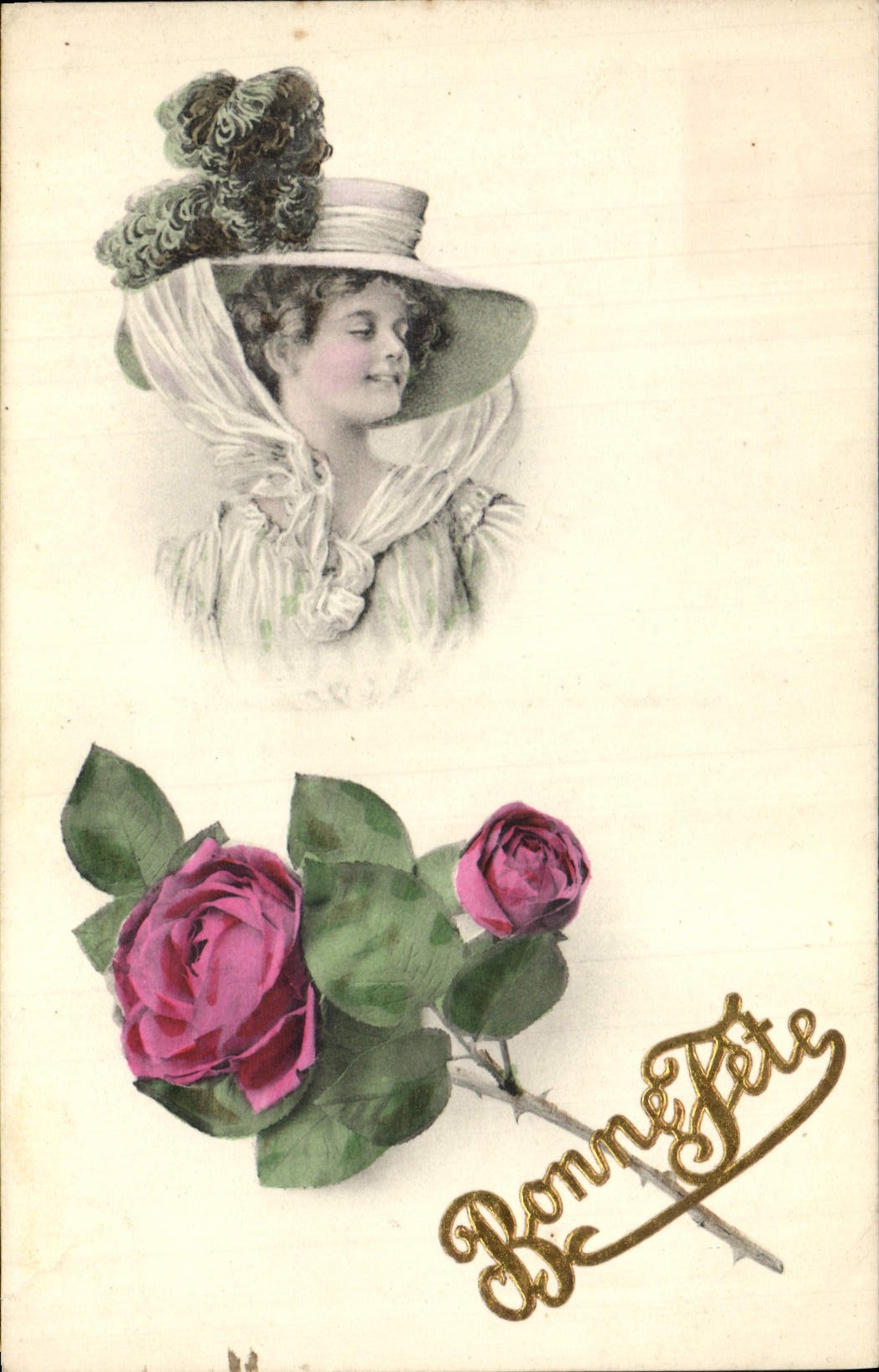 CPA Fantaisie Illustrateur Femme 