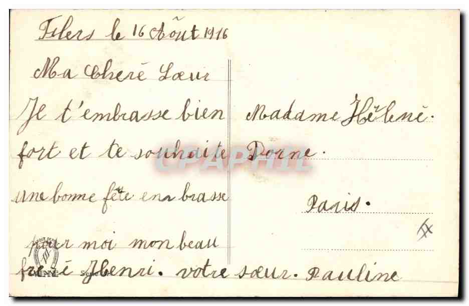 CPA Fantaisie Illustrateur Femme  — Rückseite