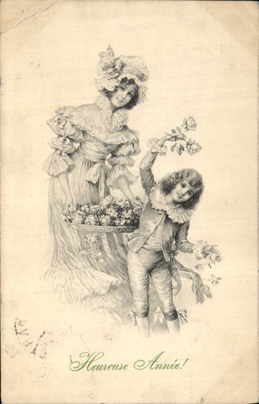 CPA Fantaisie Illustrateur Femme Enfant 