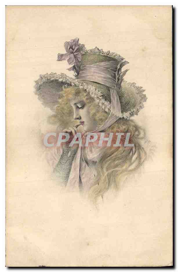 CPA Fantaisie Illustrateur Femme 