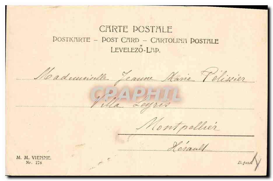 CPA Fantaisie Illustrateur Femme Chien  — Rückseite