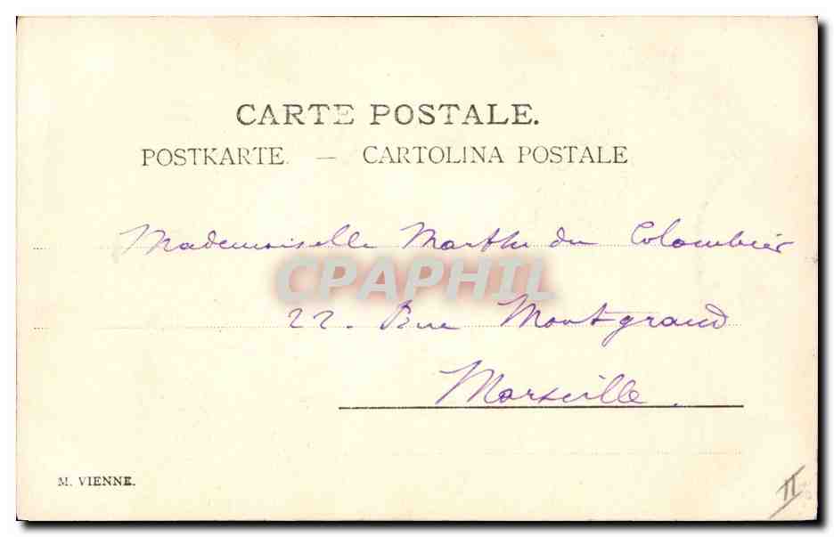 CPA Fantaisie Illustrateur Enfant Cochon Porc Boite aux lettres  — Rückseite