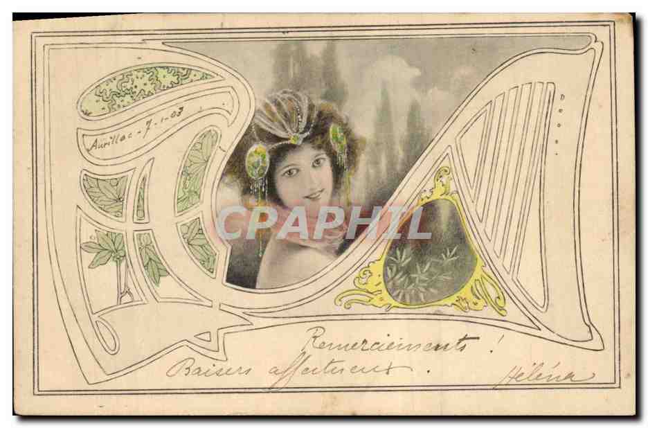 CPA Fantaisie Illustrateur Femme 