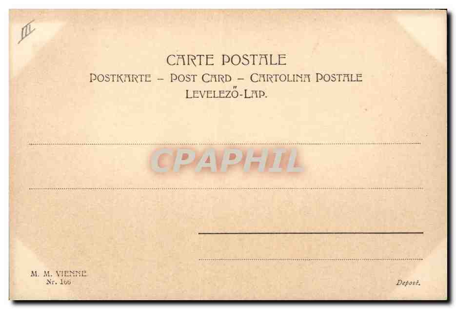 CPA Fantaisie Illustrateur Femme  — Verso